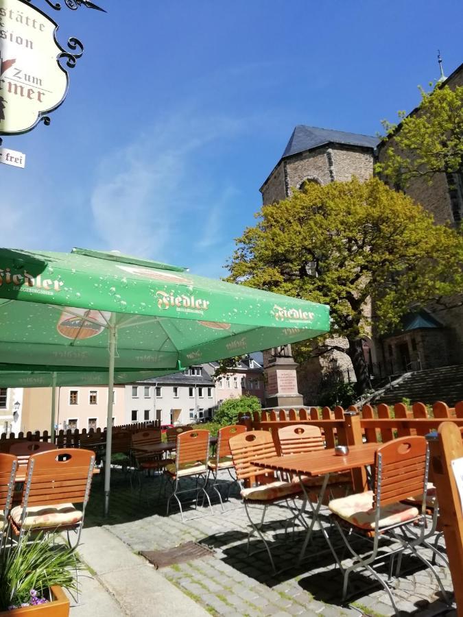 Gaststaette & Pension Zum Tuermer Annaberg-Buchholz Buitenkant foto